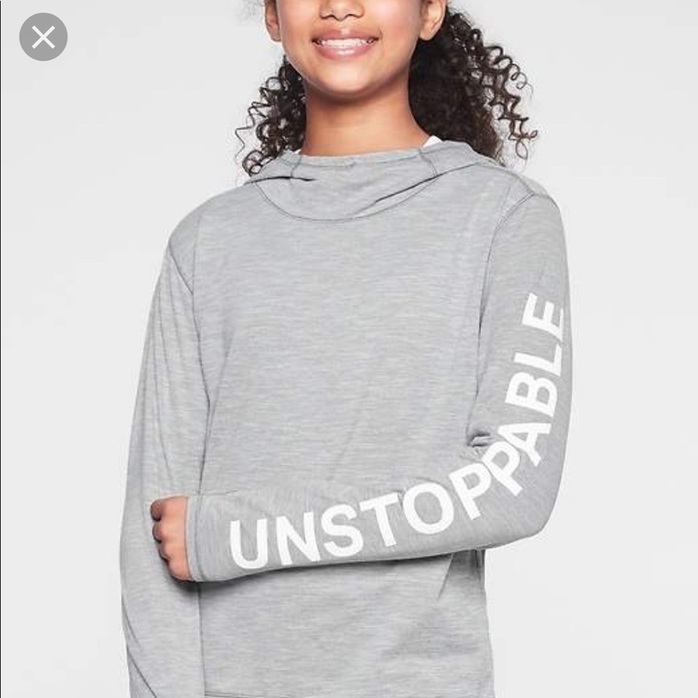 Athleta Girls Unstoppable hooded shirt